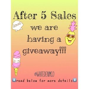 Giveaway After 5 Sales!