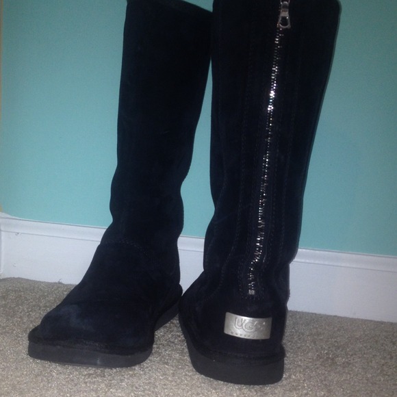 tall zipper ugg boots
