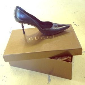 Black Gucci High Heels