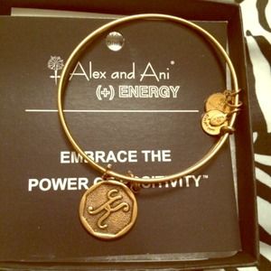 Alex and Ani "K" gold bangle