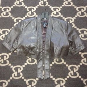 Real Leather Arden B. Cropped Jacket