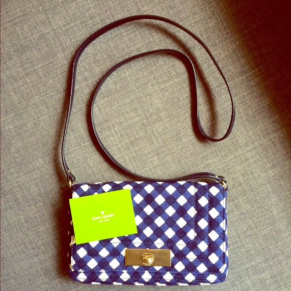 Kate Spade new without tags- gingham purse
