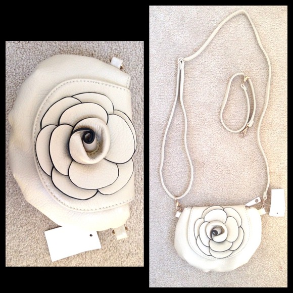 Handbags - Rose Faux Leather Clutch/Purse/Crossbody