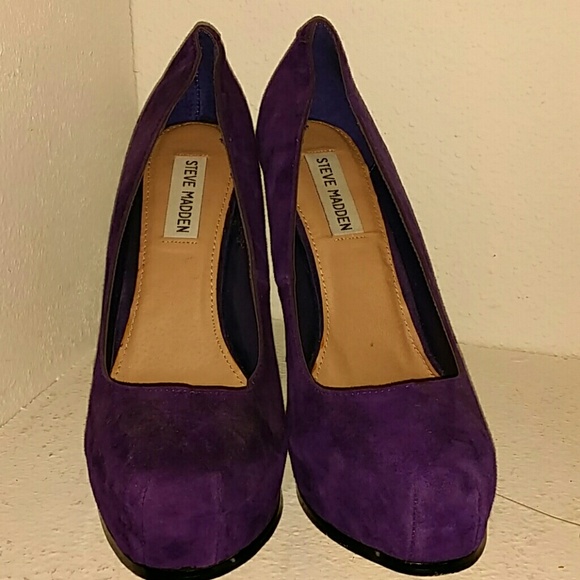 Steve Madden Purple Platform Chunky Heel
