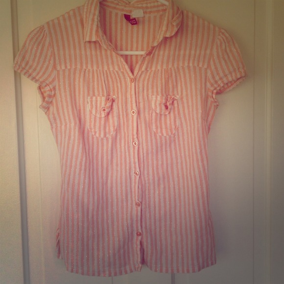 ❌Sold in bundle❌Vintage style lurex striped shrunk