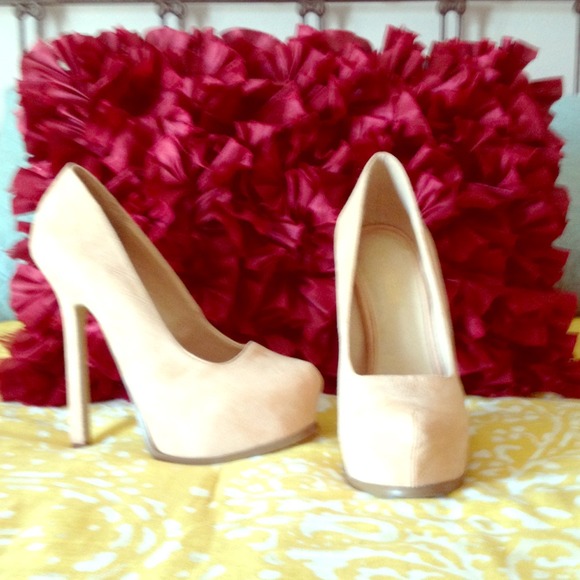 Tan Platform Heels