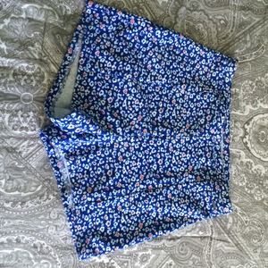 High waisted floral shorts
