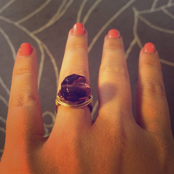 Accessories - ⛔️SOLD IN BUNDLE⛔️Purple crystal statement ring