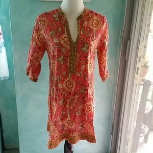 Vibrant Boho Hippie kaftan dress from Norway