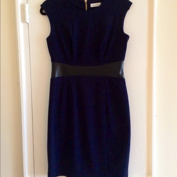 Calvin Klein blue and black dress. Size 6