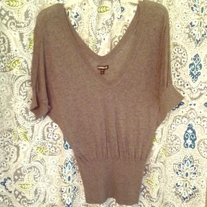 Express grey short sleeved top