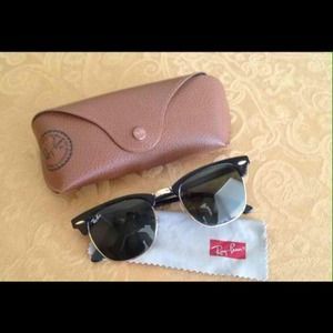 Authentic RayBan Clubmaster Sunglasses 49mm lens