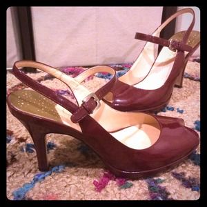 Red Cole Haan Nike Air pumps