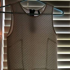 White textured dress