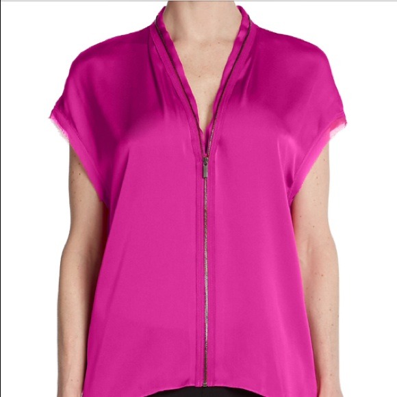 PRICE REDUCED :) Turquoise Tahari top with zipper