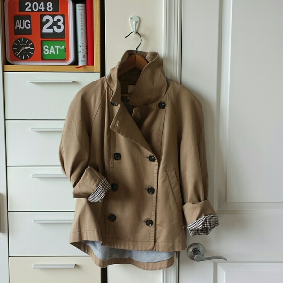 Anthropologie khaki lightweight jacket