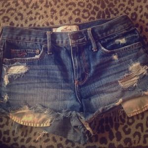 Denim shorts