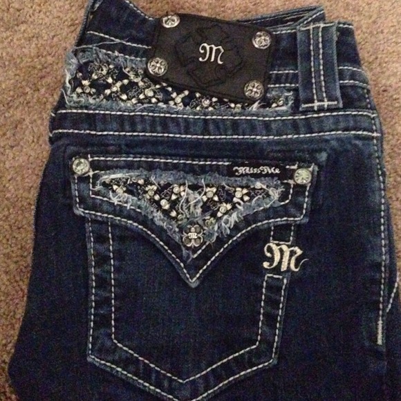 Miss Me dark wash skinny jeans