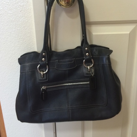 Black Coach Hand Bag