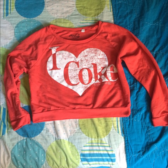 Coca Cola crop sweater