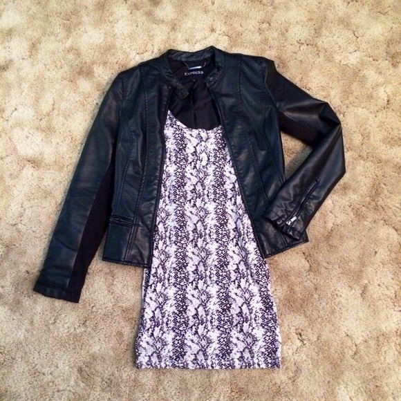 Snakeskin Print Bodycon Tank Dress