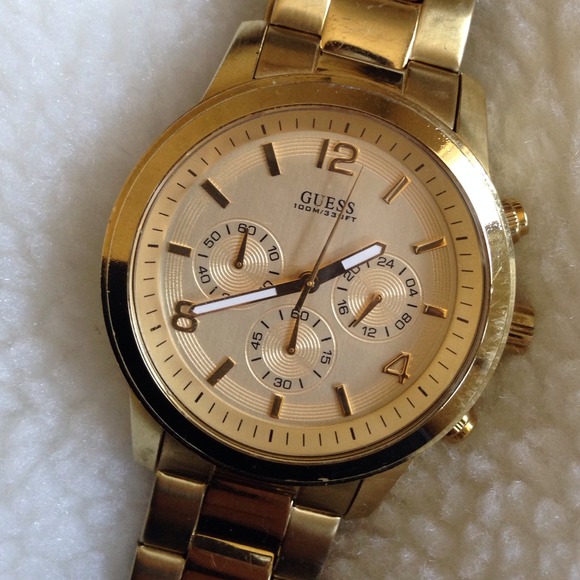 X GIFTED X GUESS Gold Watch - Picture 2 of 4
