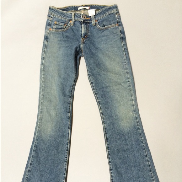 Levi's super low boot cut jeans