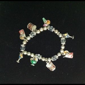 Party cocktail stretch bracelet
