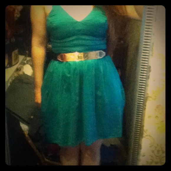 H&M Gold Plate Stretch Belt