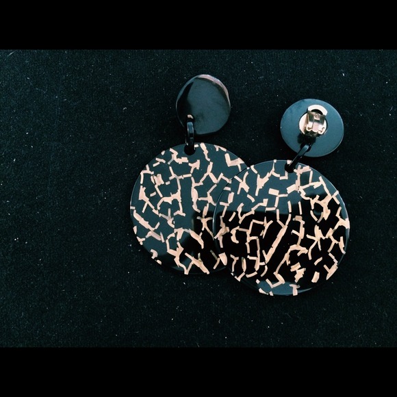 French Plastic Clip On Earrings