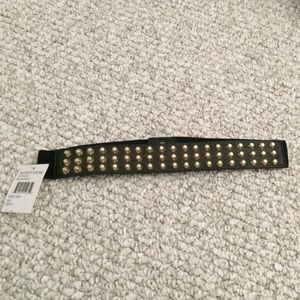 Black belt with gold studs