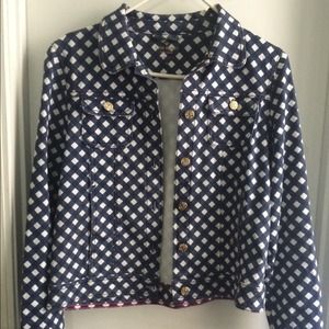♠️❤️♠️Kate Spade denim gingham jacket!!❤️♠️