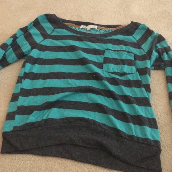 STRIPED LACE TOP - Picture 1 of 2