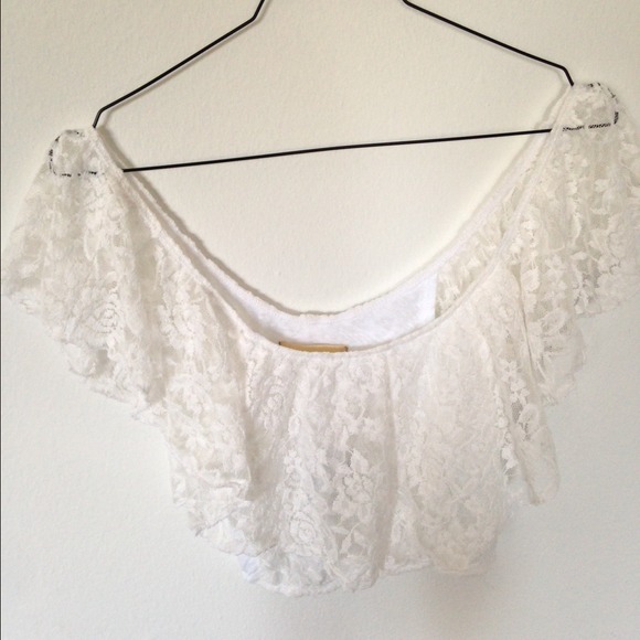 RUFFLED ABERCROMBIE CROP - Picture 1 of 1