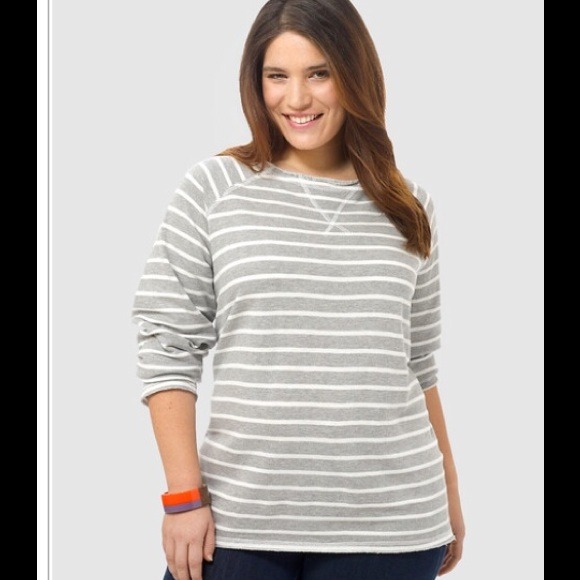Sailor Stripe Open Back Sweatshirt