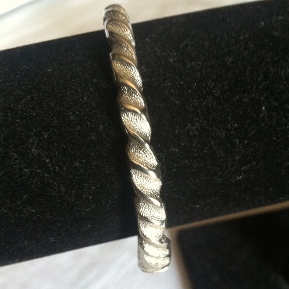 Adjustable silver cuff bracelet