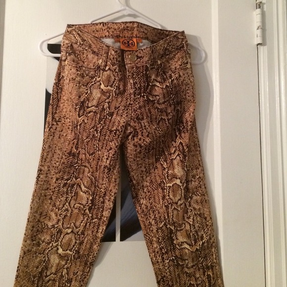Tory Burch snake skin pants
