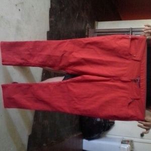 RED SKINNY JEANS