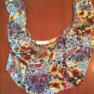 LF woven crop top
