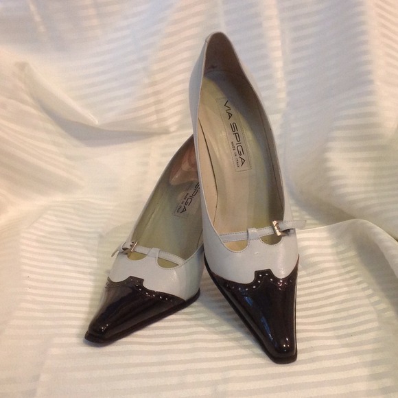Via Spiga 2-tone pumps