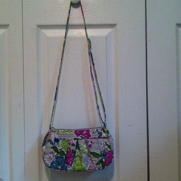 Vera Bradley gray and floral bag