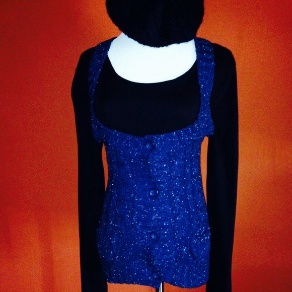 Dark blue sweater vest