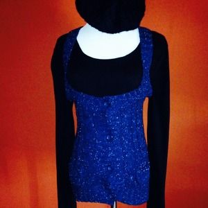 Dark blue sweater vest