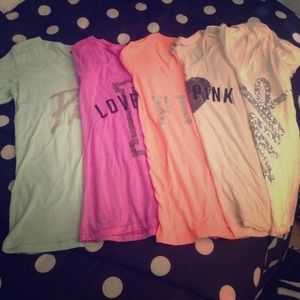 5 Victoria Secret PINK Shirts