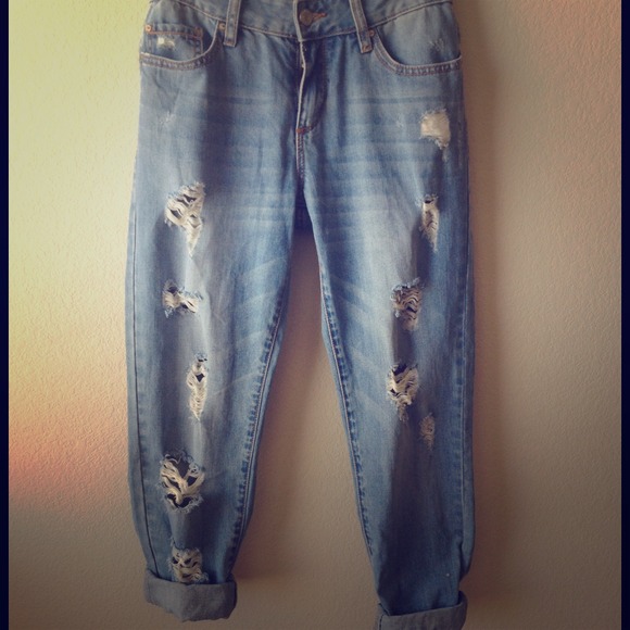 Ripped boyfriend Jeans