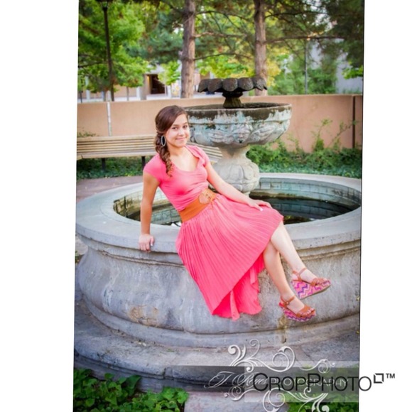2β£ For $1β£3β£π High low Coral Skirt - Picture 3 of 3