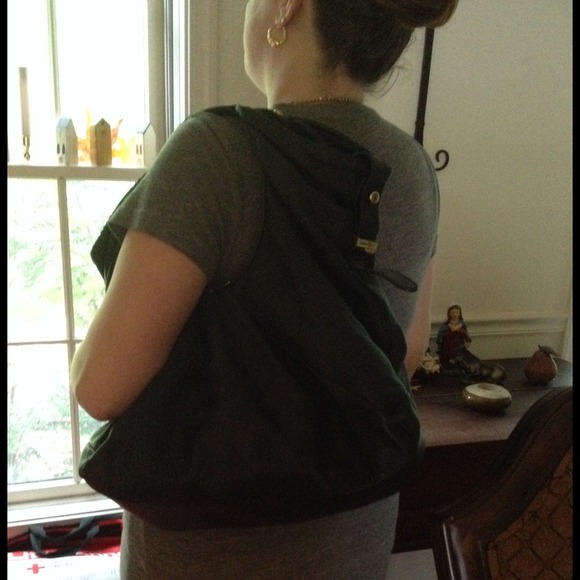 Authentic Jimmy Choo black leather hobo bag - Picture 4 of 4