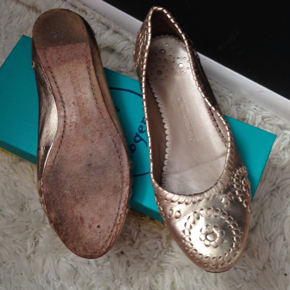 Jack Rogers Platinum Flats - Picture 3 of 3