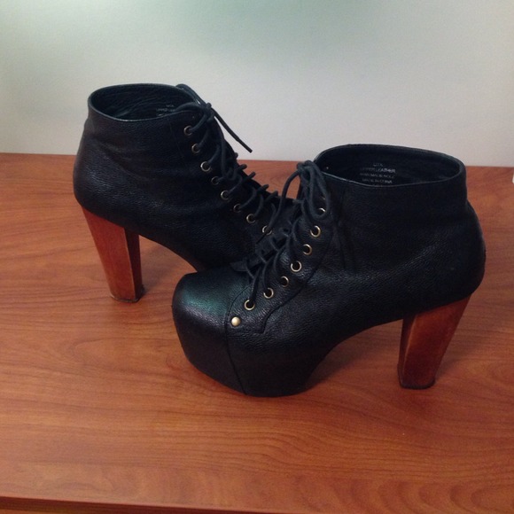 Black Jeffery Campbell Litas - Picture 2 of 3