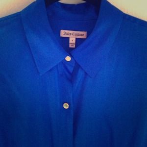Electric Blue Juicy Couture blouse